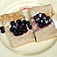 Cheese Blintzes with Blueberries