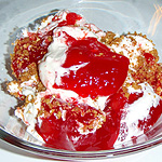 Cherry & Cream Cheese Jell-O Layer - Picture