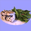 Mediterranean Chicken with Peach Baby Spinach