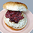 Turkey Burgers with Cranberry Sauce