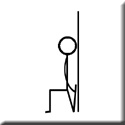 Wall Thigh Stretch or Standing Quad Stretch