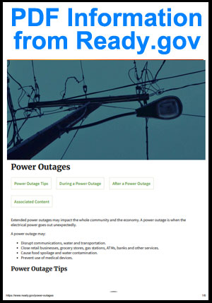 PDF Information from Ready.gov