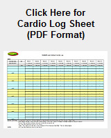 Picture and Link to Cardio Log Sheet