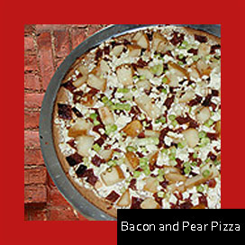 Bacon and Pear Pizza