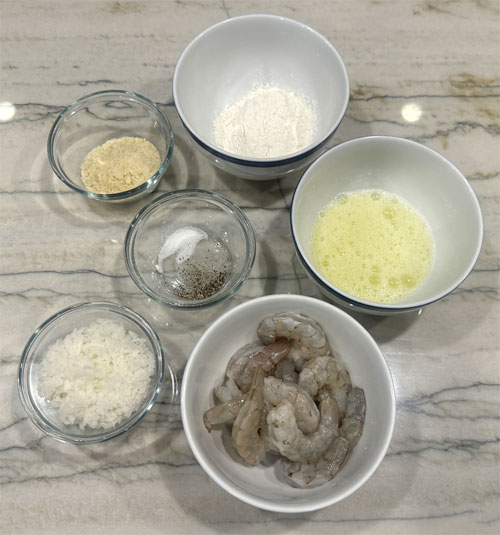 All the ingredients before combining. 
