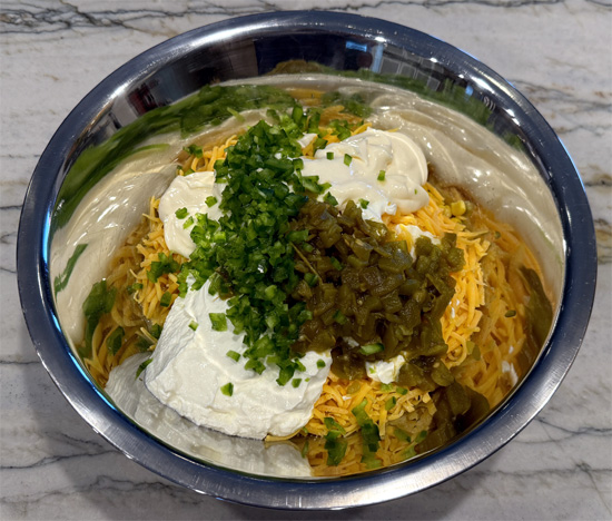 Corn Dip Before Mixing