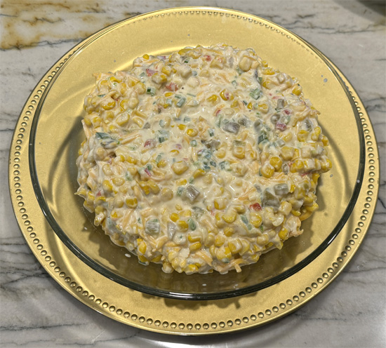 Corn Dip Mixed Together