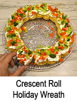 Crescent Roll Holiday Wreath