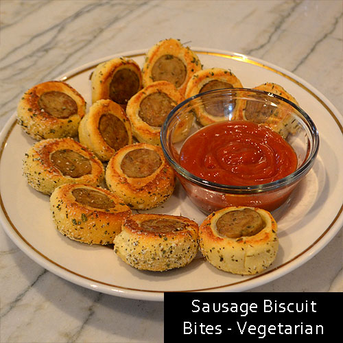 Sausage Biscuit Bites - Vegetarian