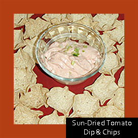 Sun-Dried Tomato Dip & Chips