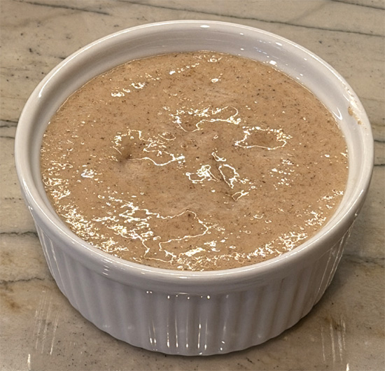 Add butter and bake: Cut the cold butter into small chunks and press it into the top of the batter.