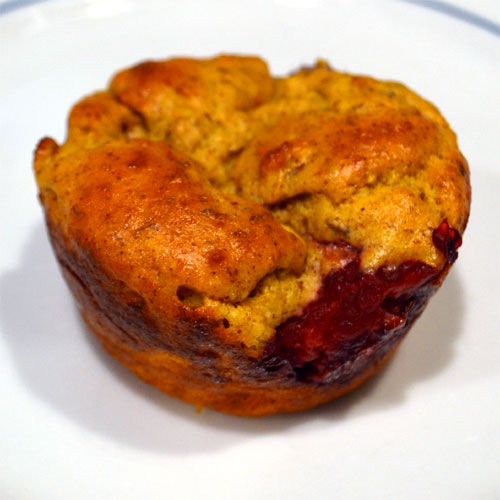 Raspberry-Lemon Protein Muffins