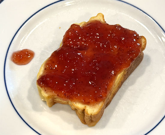 Strawberry Protein Loaf with Jam