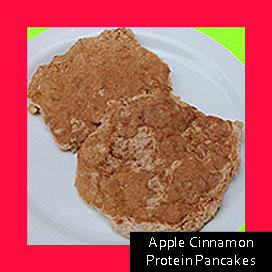 Apple Cinnamon Protein Pancakes