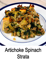 Artichoke and Spinach Strata