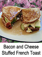 Bacon and Cheese Stuffed French Toast
