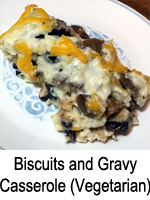 Biscuits and Gravy Casserole (Vegetarian)