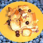 Blueberry French Toast Casserole - Individual Slice
