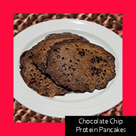 Chocolate Chip Protein Pancakes