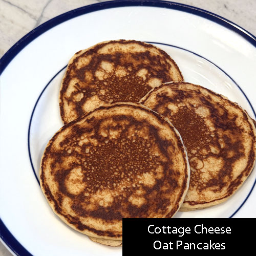 Cottage Cheese Oat Pancakes