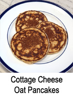 Cottage Cheese Oat Pancakes