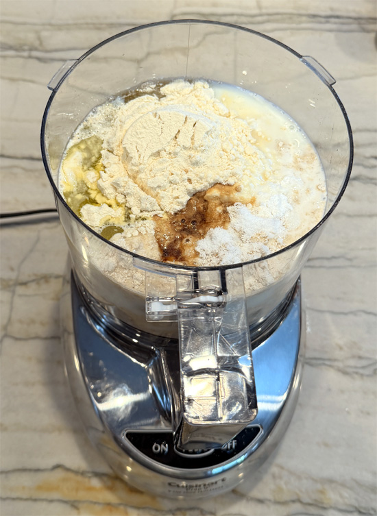 Add all ingredients to a blender or food processor. Blend for 30–45 seconds, until smooth and fully combined.