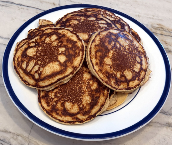 Repeat with remaining batter, lightly spraying the pan between batches.