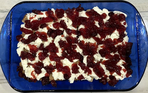 Cranberry Cream Cheese French Toast - Cranberry Sauce