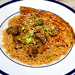 Egg Foo Yong with Mushroom Sauce