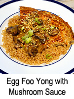 Egg Foo Yong with Mushroom Sauce