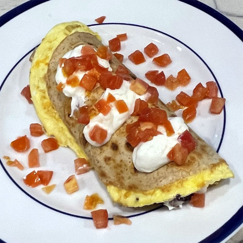 Egg and Meatless Sausage Burrito