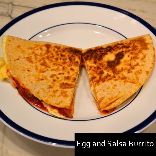 Egg and Salsa Burrito