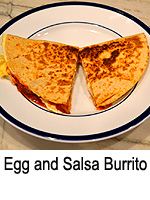 Egg and Salsa Burrito