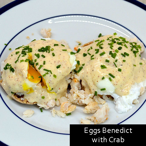 Eggs Benedict with Crab