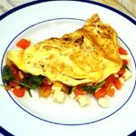 Feta and Spinach Omelet