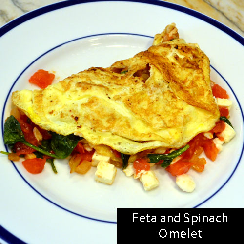 Feta and Spinach Omelet