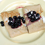 Cheese Blintzes with Blueberry