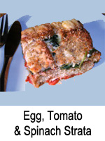 Egg, Tomato & Spinach Strata
