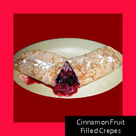 Cinnamon Fruit Filled Crepes