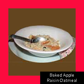 Baked Apple Raisin Oatmeal