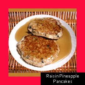 Raisin Pineapple Pancakes