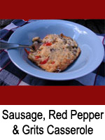Sausage, Red Pepper & Grits Casserole