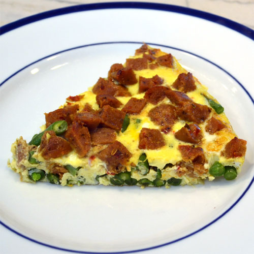Green Bean Veggie Sausage Egg Bake