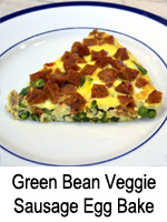 Green Bean Veggie Sausage Egg Bake