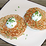 Ham and Pea Pancakes