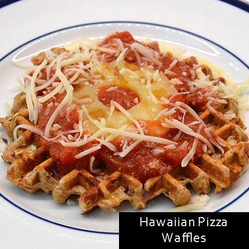 Hawaiian Pizza Waffles