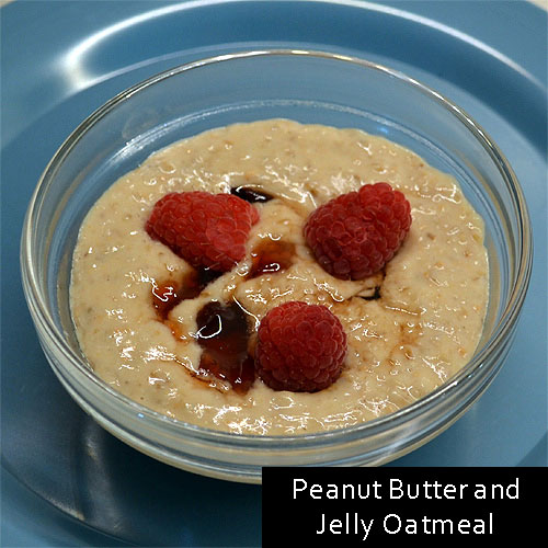 Peanut Butter and Jelly Oatmeal