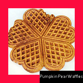 Pumpkin Pear Waffles