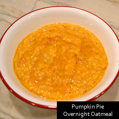 Pumpkin Pie Overnight Oatmeal
