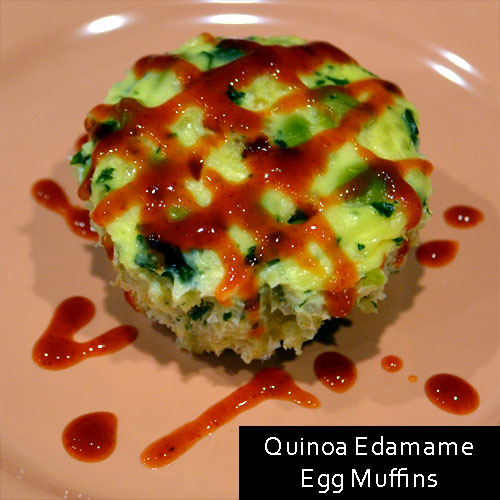 Quinoa Edamame Egg Muffins